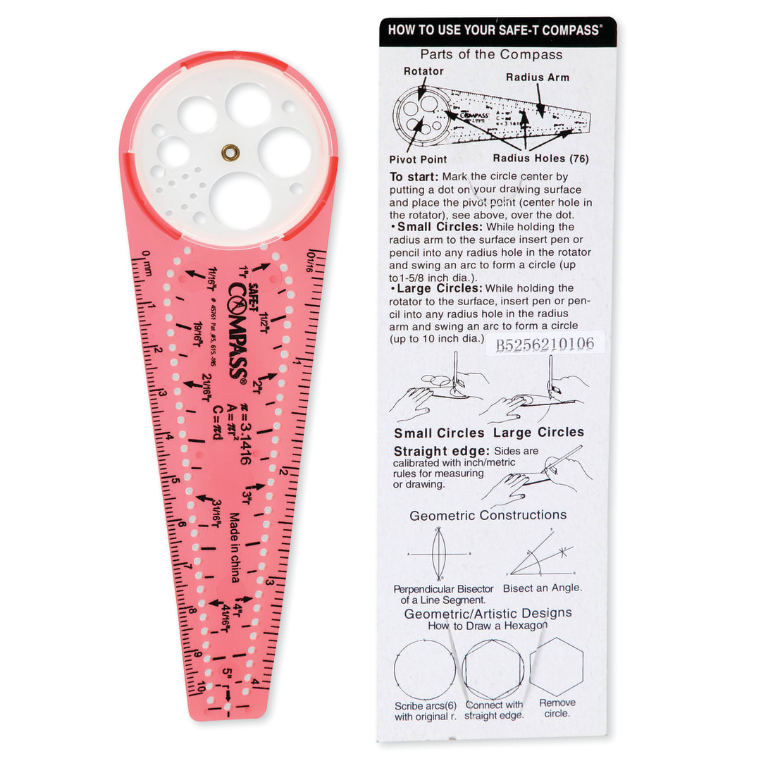 SAFE-T Compass with Instruction Card