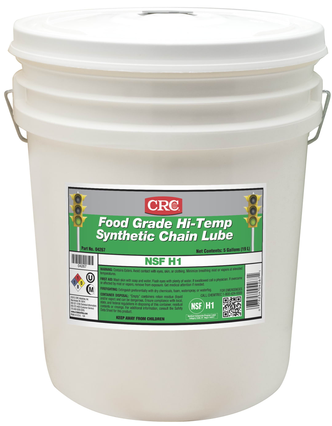 CRC Food Grade High Temperature Synthetic Chain Lube 1X5GL