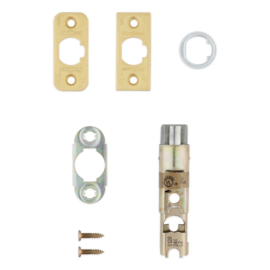 6-Way Adjustable Deadlatch for Satin Brass Finish