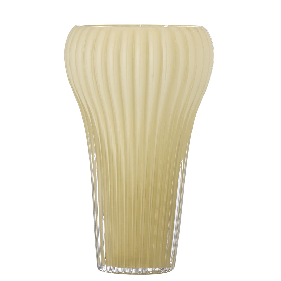 82072607 - Averie Vase, Yellow, Glass STOCK: 300
