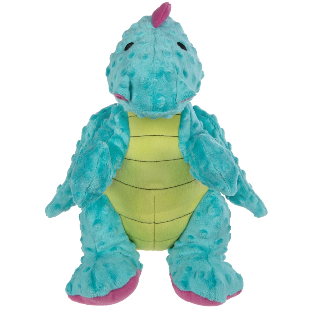 goDog Jumbo Squeaky Plush Dog Toys with Durable Chew Guard Technology, Assorted