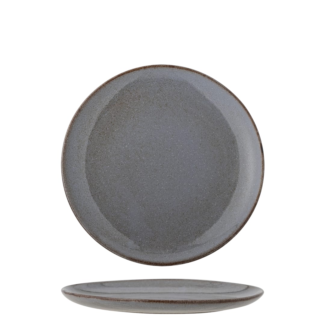 82059336 - Sandrine Plate, Grey, Stoneware STOCK: 124