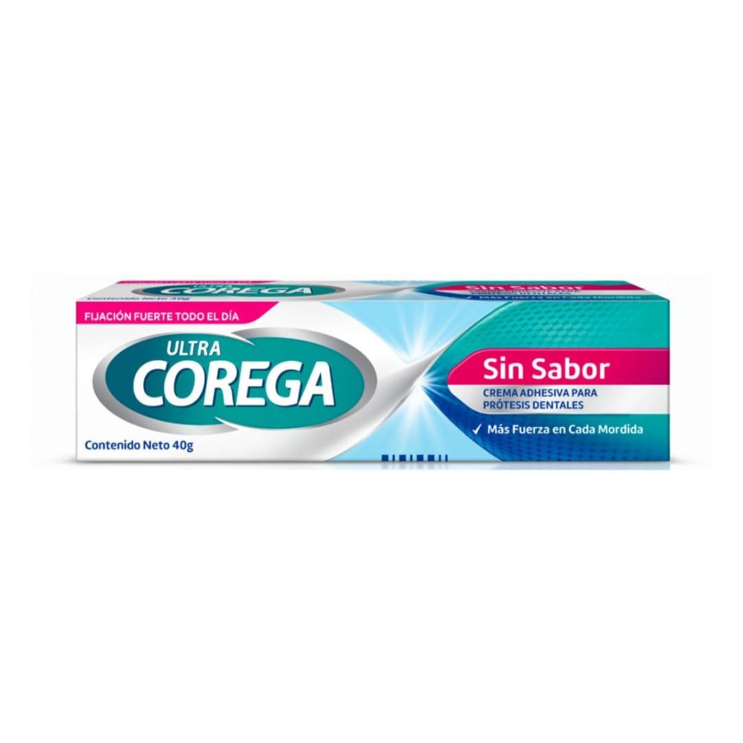 Corega Adhesivo para prótesis dentales 40 gr sin sabor​