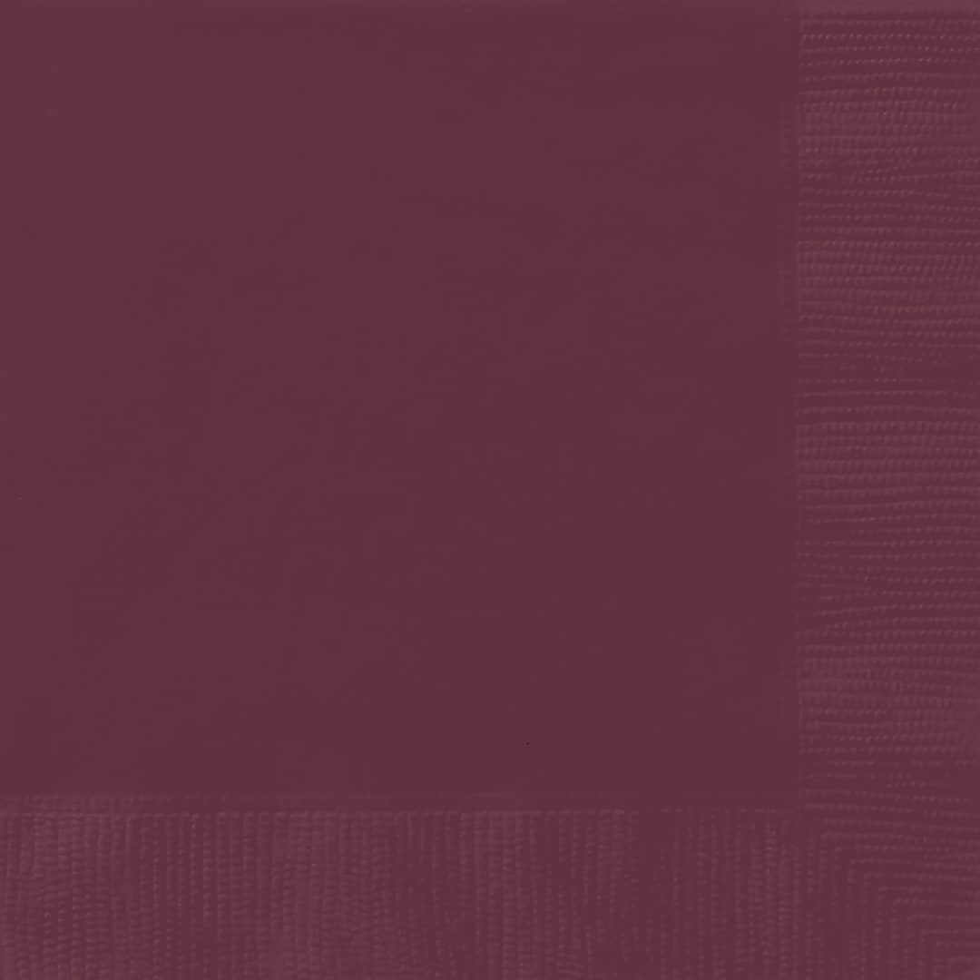 Burgundy Solid Dinner Napkins, 40ct