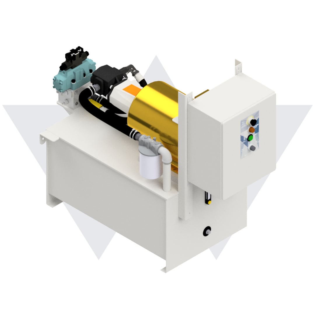 Wastequip® 20HP/3PH 56 Gallon Power Unit for 645XHD-7