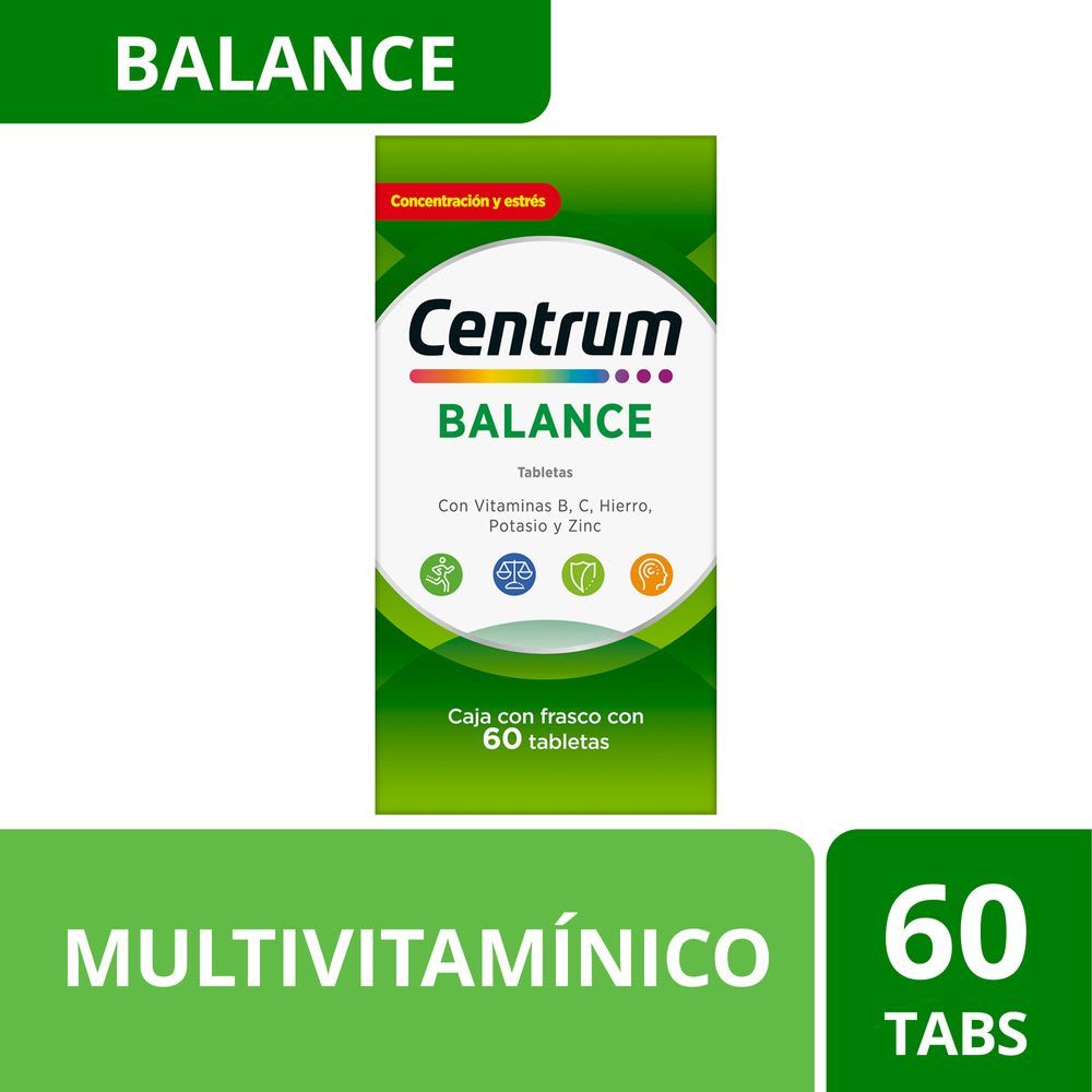 Centrum Balance Multivitamínico 60 Tabletas