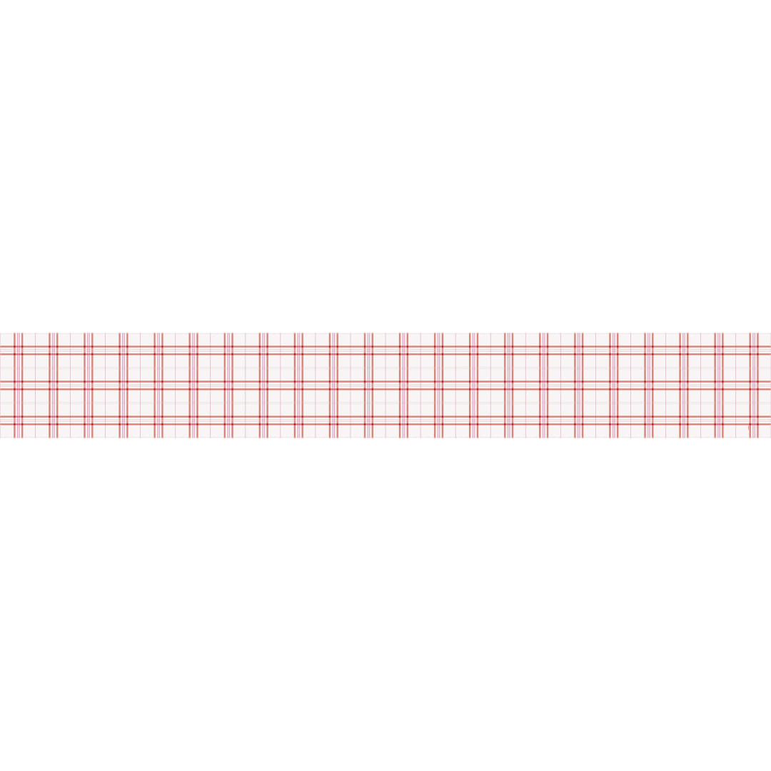 Elegant Valentine Plaid Paper Table Runner