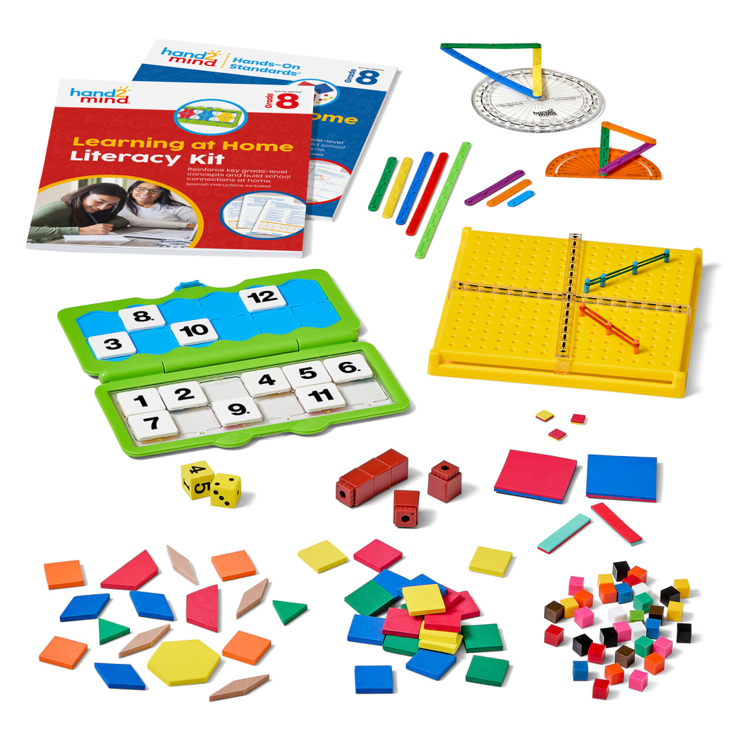 Learning at Home Math/Literacy Kit, Grade 8