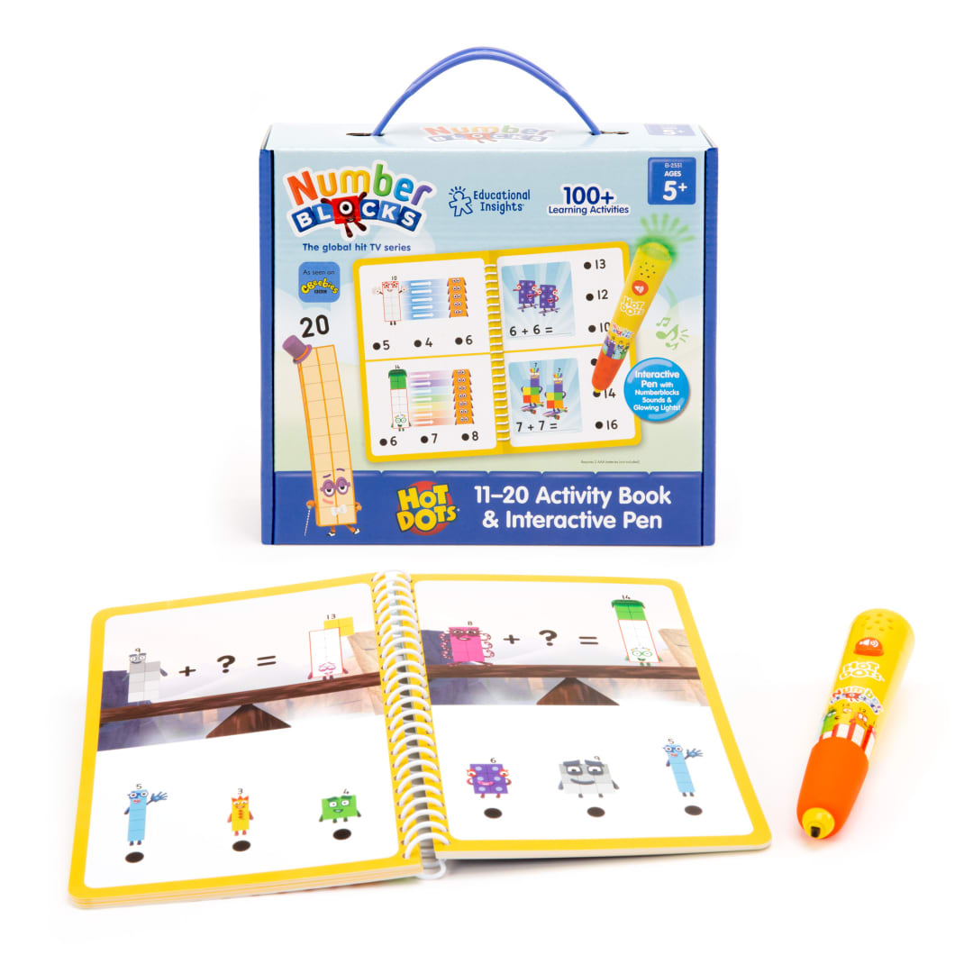 Hot Dots Numberblocks 11-20 Activity Book