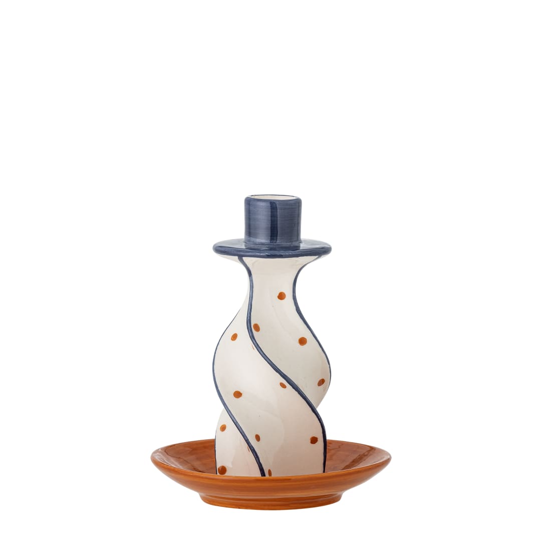 82061839 - Kairi Candle Holder, Multi, Stoneware STOCK: 300