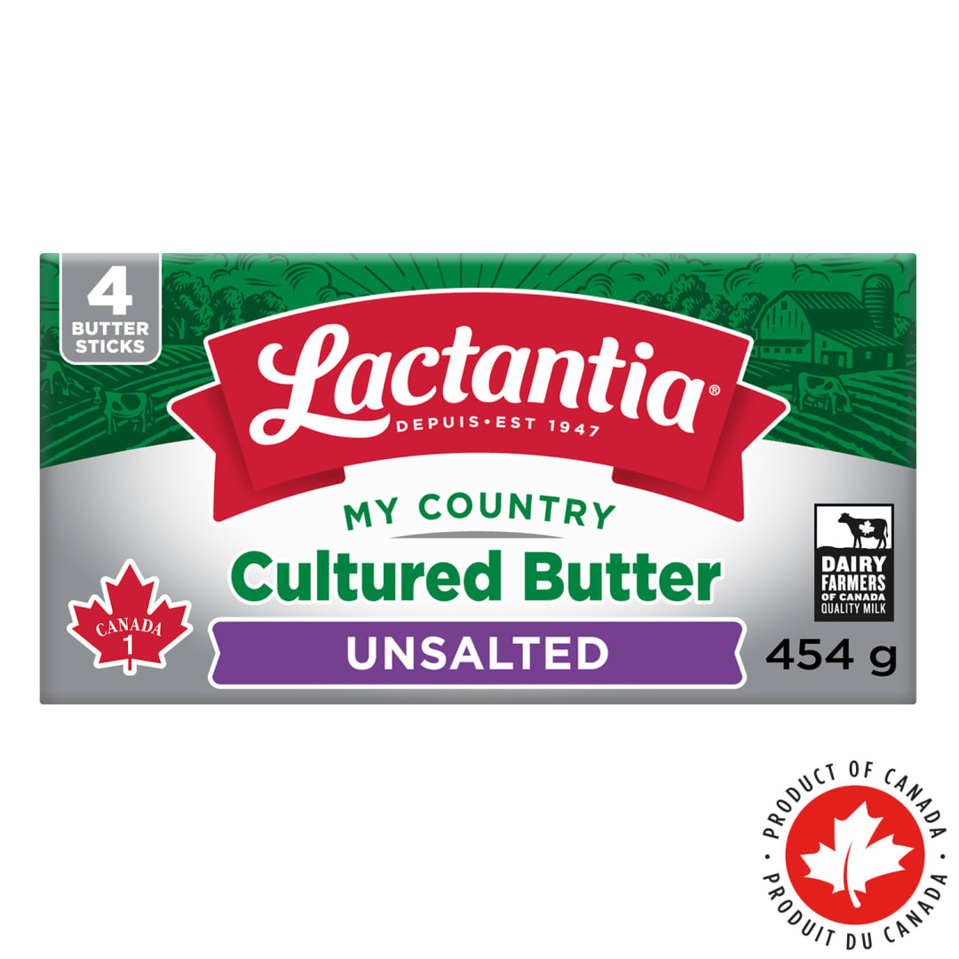 Lactantia My Country Cultured Unsalted Butter, 454g