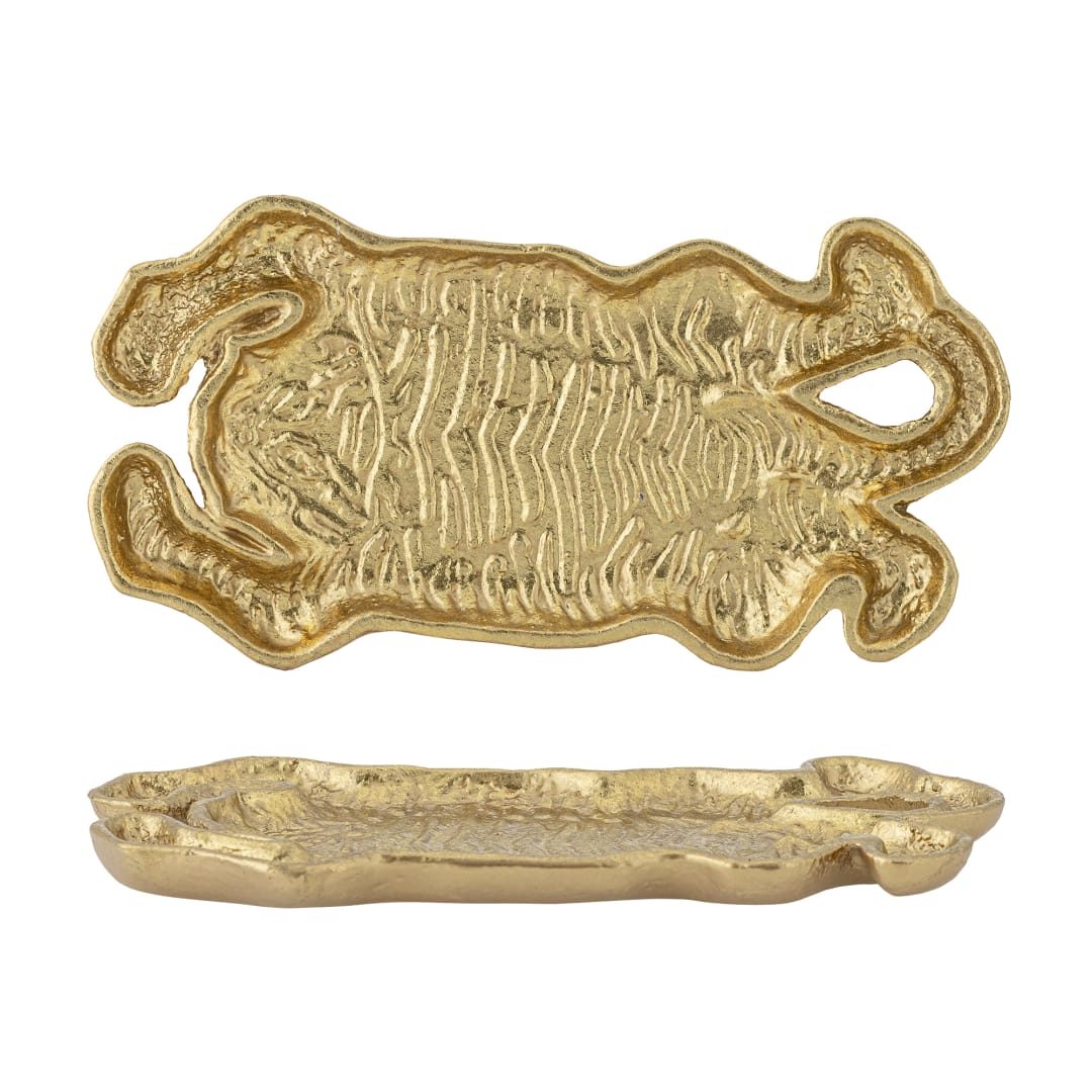 82072123 - Lester Tray, Gold, Cast Iron STOCK: 300
