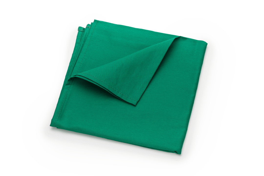 Covetrus Plain Textile Surgical Drape, Green, 50 x 50cm