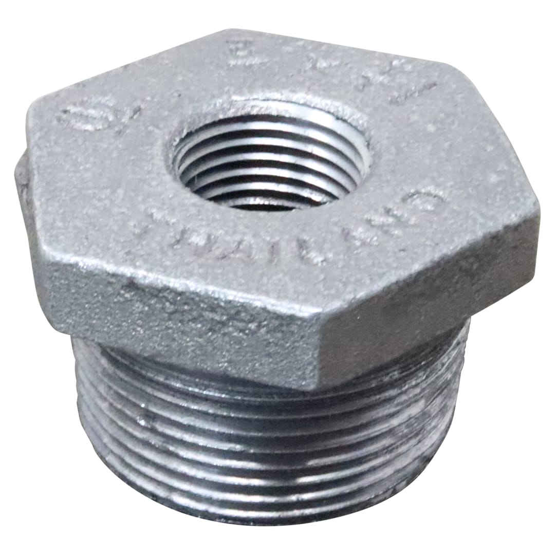 Galbreath™ Block Pillow Hex Bushing 1 1/4MP-1/2FP