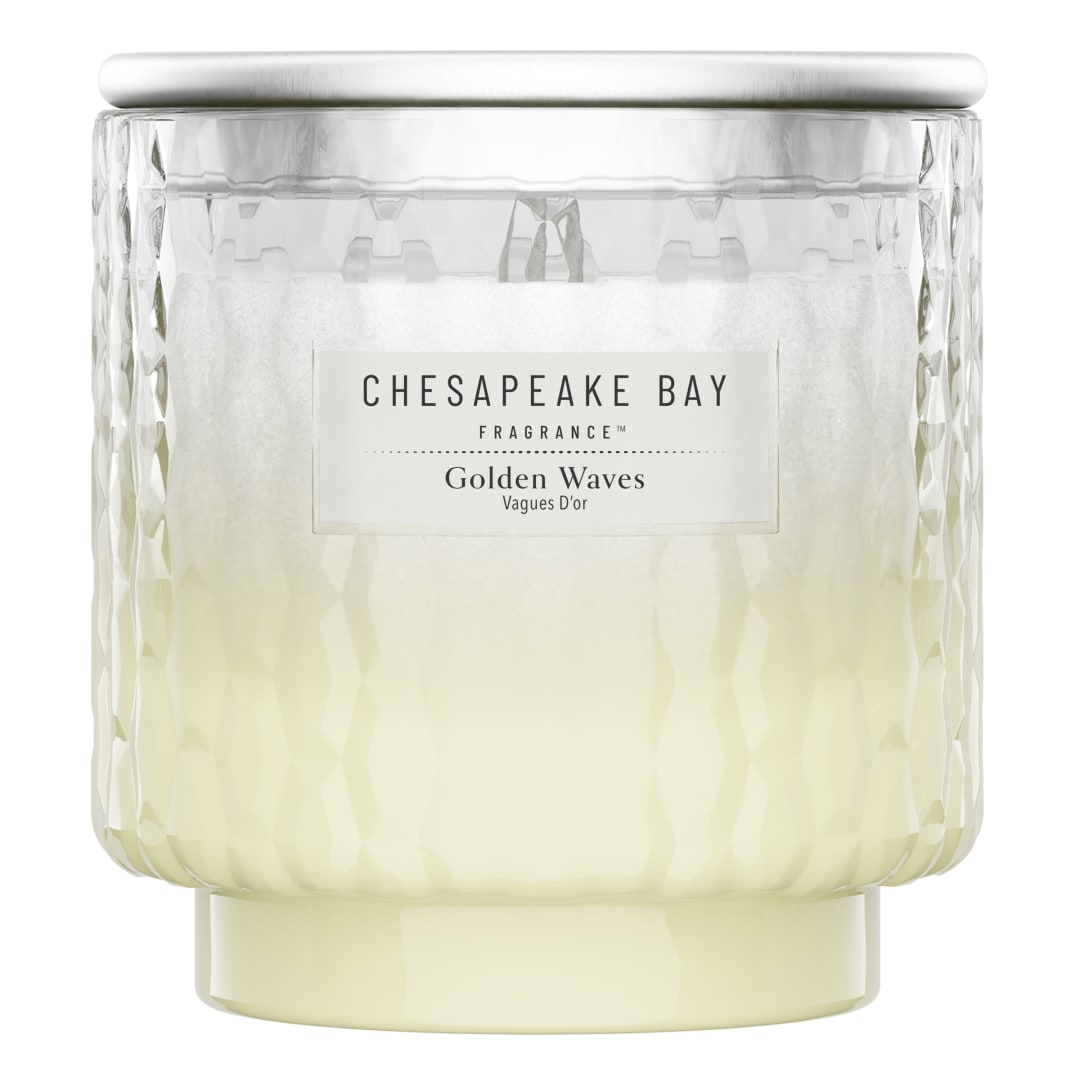 Chesapeake Bay Vela perfumada | Vela grande | Golden Waves | Regalos perfectos para mujeres