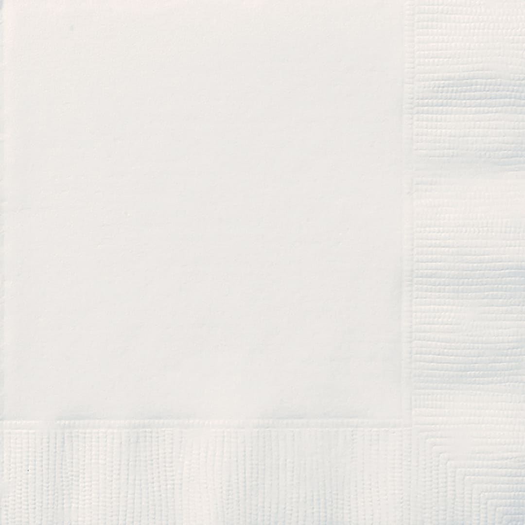 Bright White Solid Luncheon Napkins, 20ct