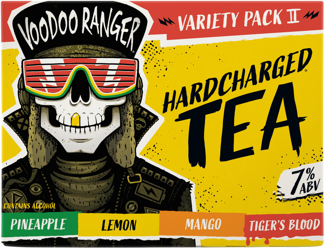 Voodoo Ranger Hardcharged Tea Variety Pack II, 12 Pack, 12 fl oz Cans
