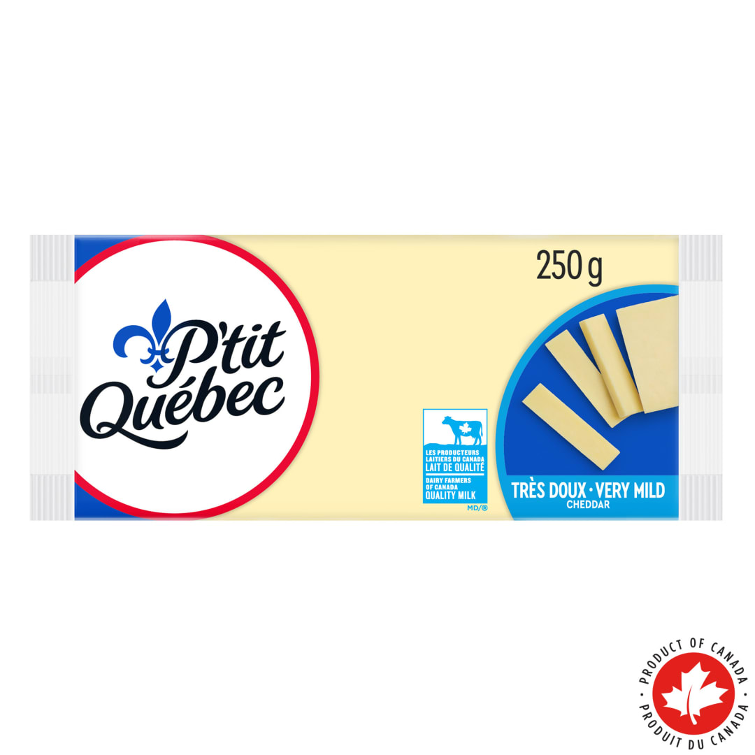P'tit Québec Very Mild Cheddar Cheese, 250g