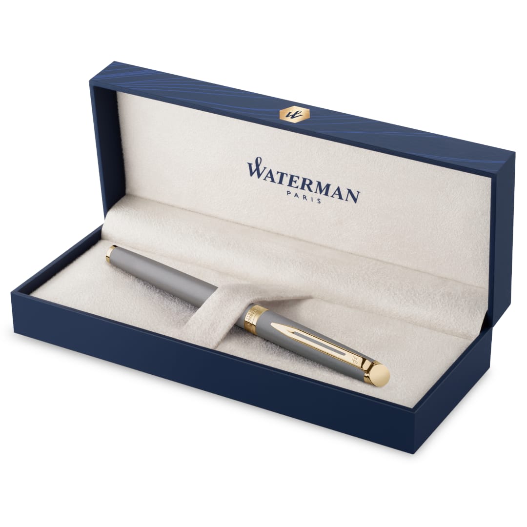 Waterman Hémisphère Pluma estilográfica | La Edición Discreta | Gris piedra | Estuche de regalo