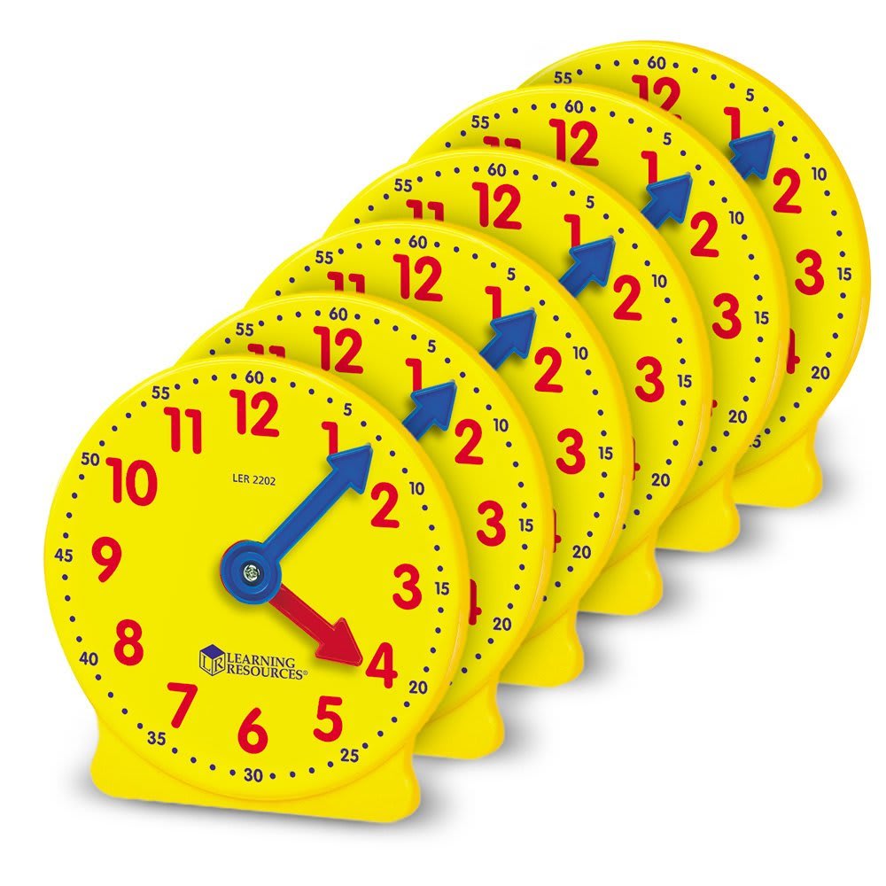 CLOCK, 4 IN MINI, PK/6