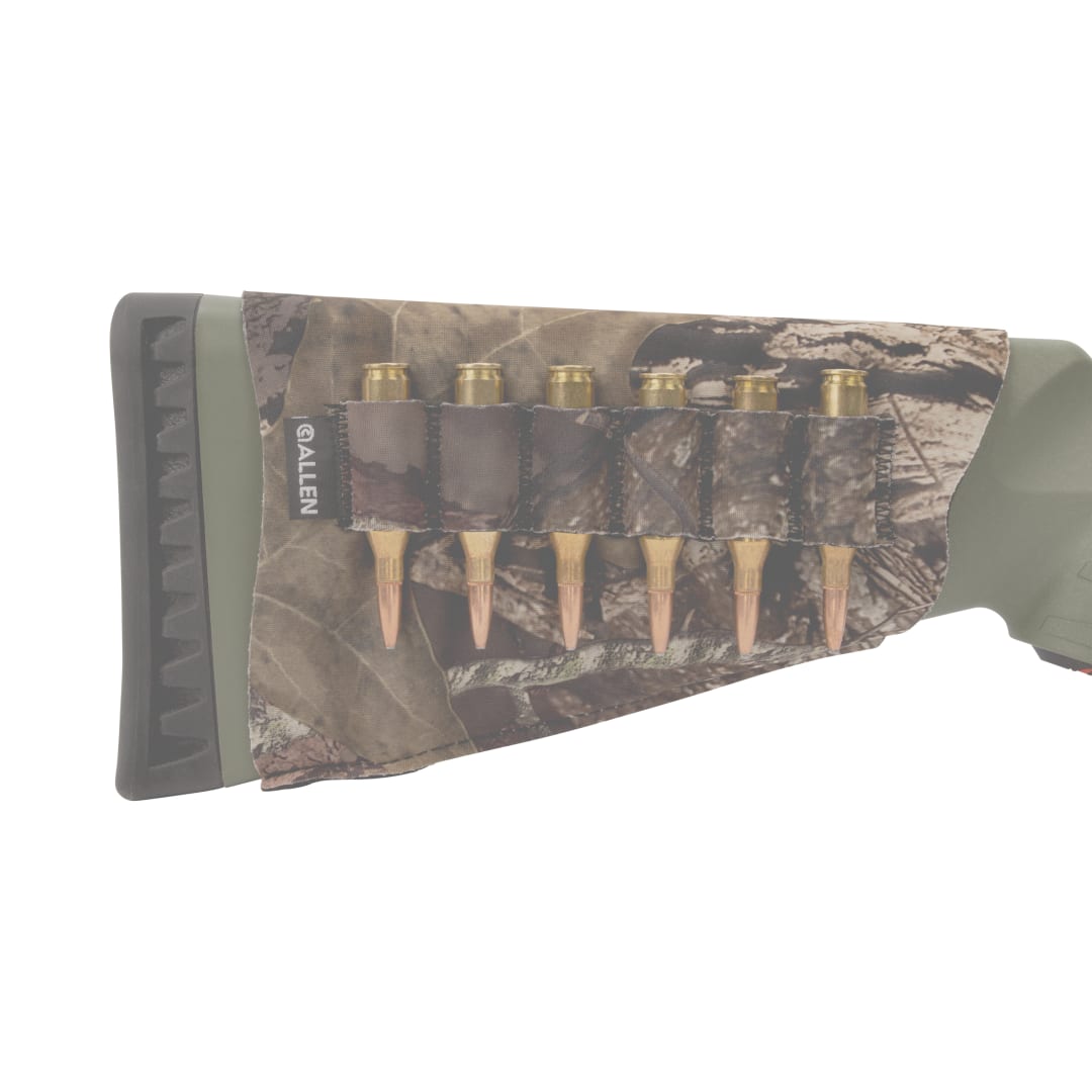 Allen Company Neoprene Stretch Buttstock Shotgun Shell Holder, Black/Mossy Oak Break-Up Country Camo