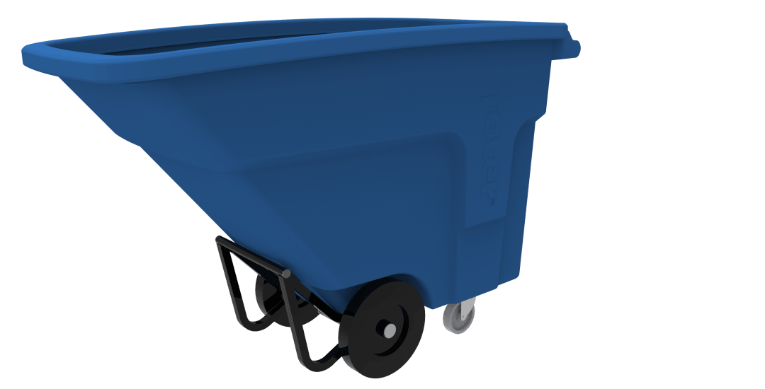 3/4 CUYD STANDARD DUTY NESTABLE UNIVERSAL TILT TRUCK - BLUE