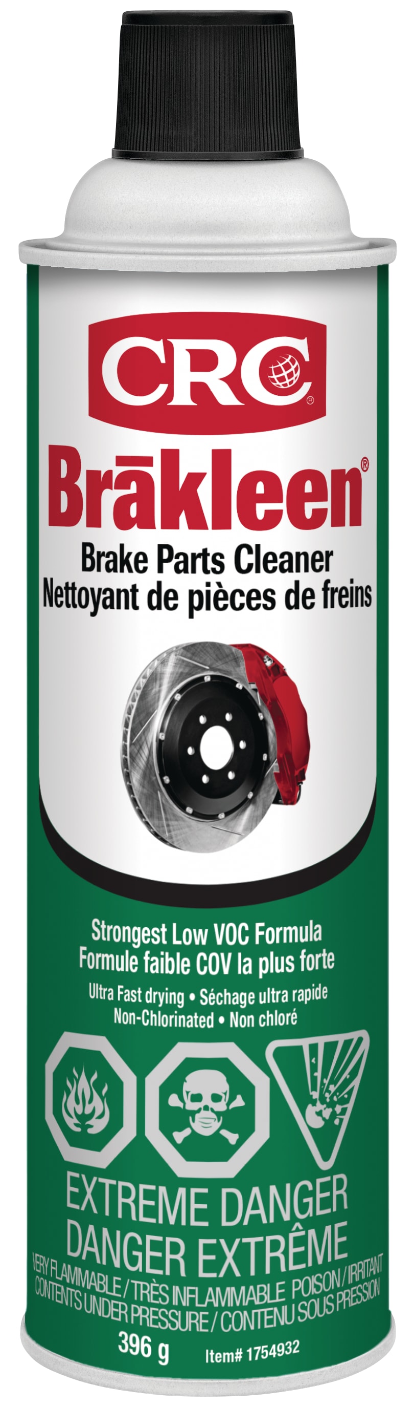 CRC Brakleen BPC Non-Chlor Low-VOC Retail (F/E) 1X396G