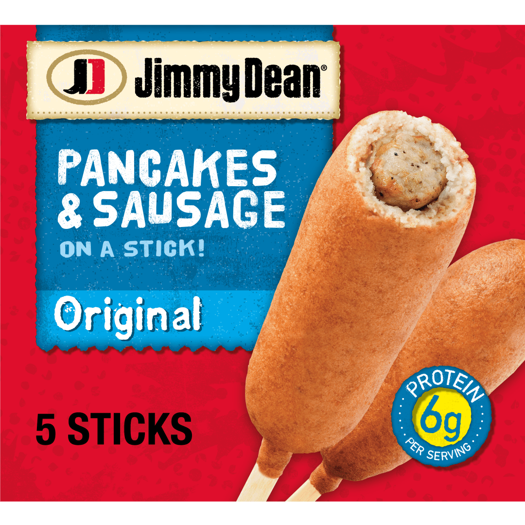 Jimmy Dean Pancakes & Sausage on a Stick, Frozen Breakfast, 5 Count