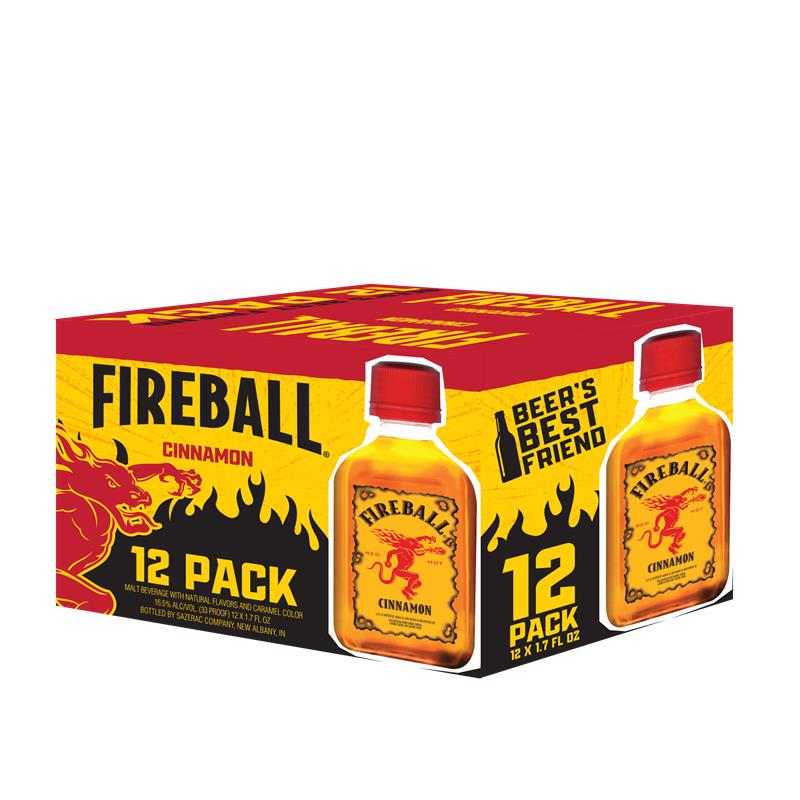 Fireball Cinnamon Malt Beverage 12 Pack 50ml 33 Proof