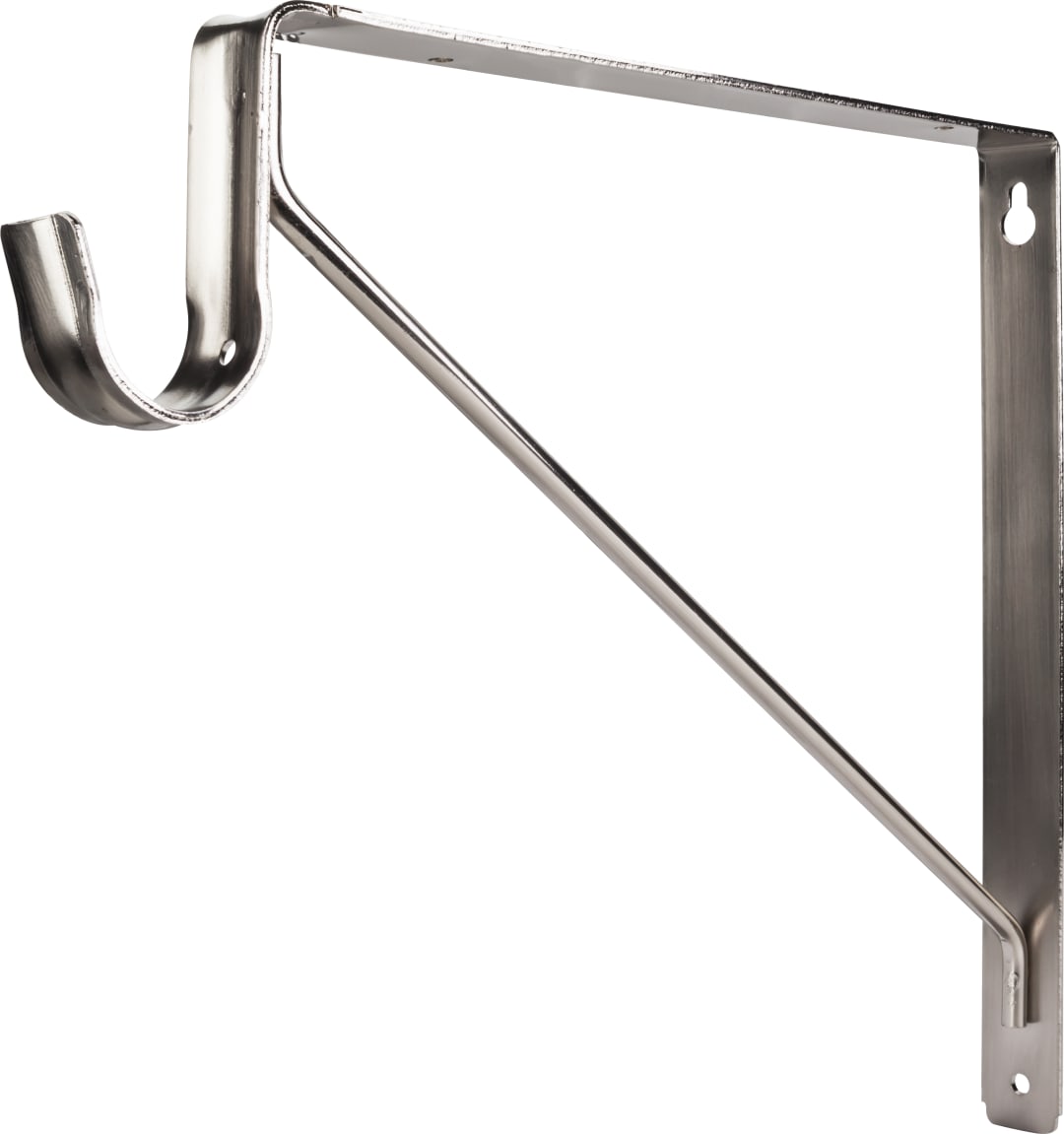 Satin Nickel Shelf & Rod Support Bracket for 1516 Series Closet Rods