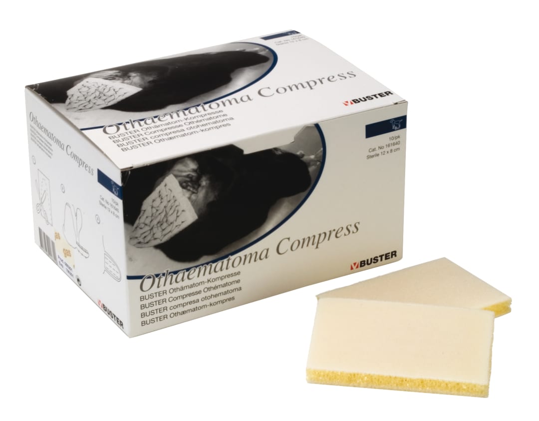 BUSTER Aural Othaematoma Compress, 12 x 8cm, Sterile