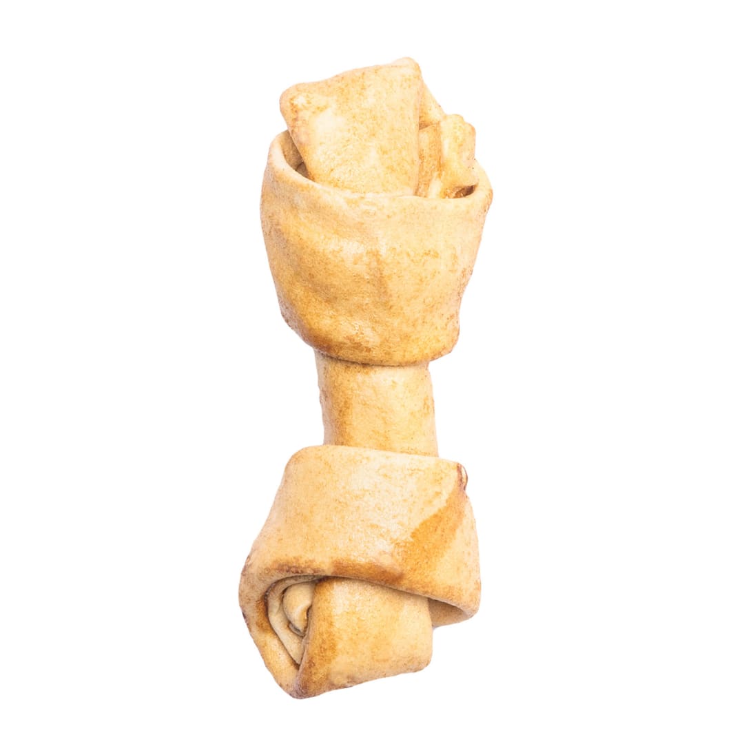 Pet Factory American Beefhide Bones, 4", Chicken Flavored, 4 Pack