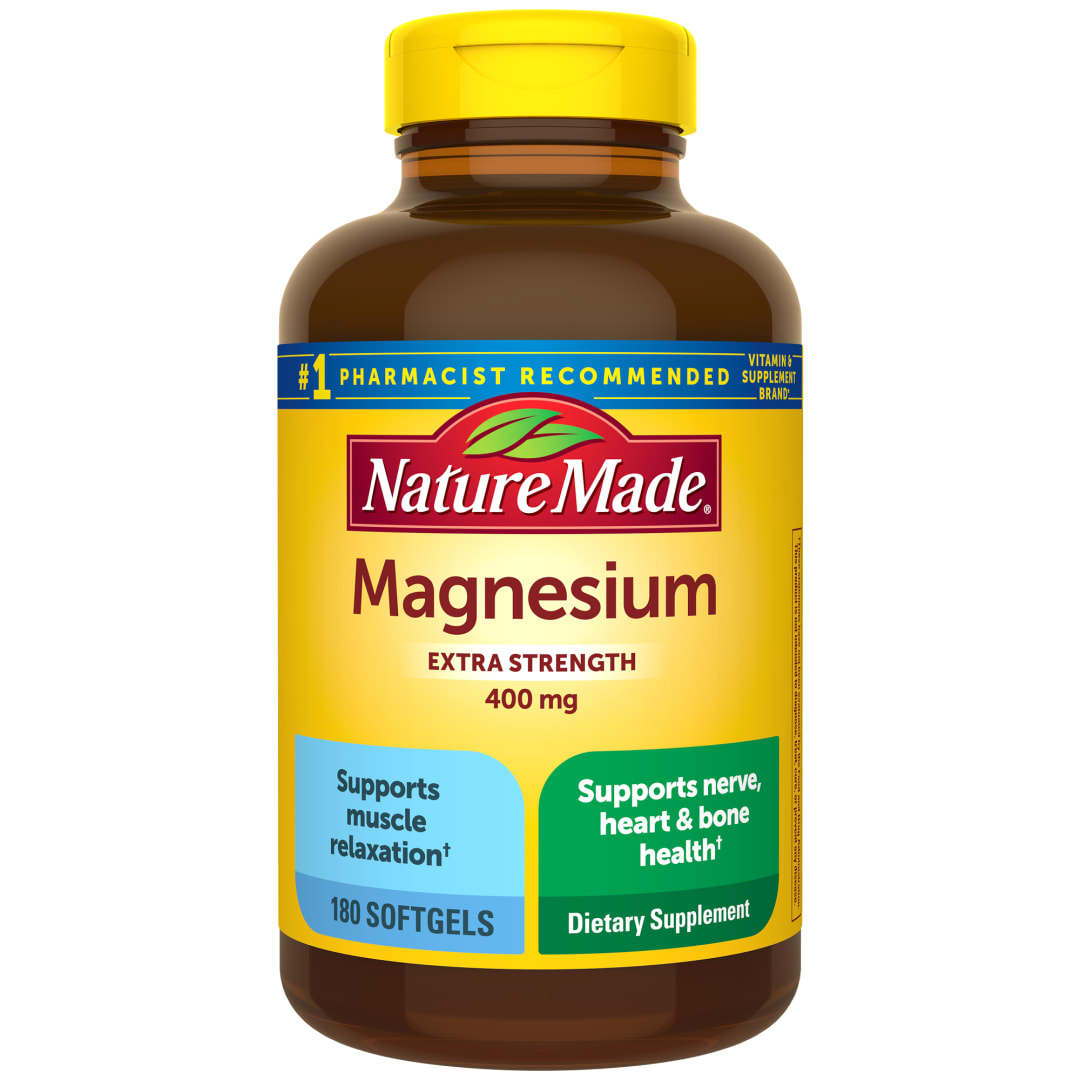 Nature Made Extra Strength Magnesium Oxide 400 mg Softgels - 180ct