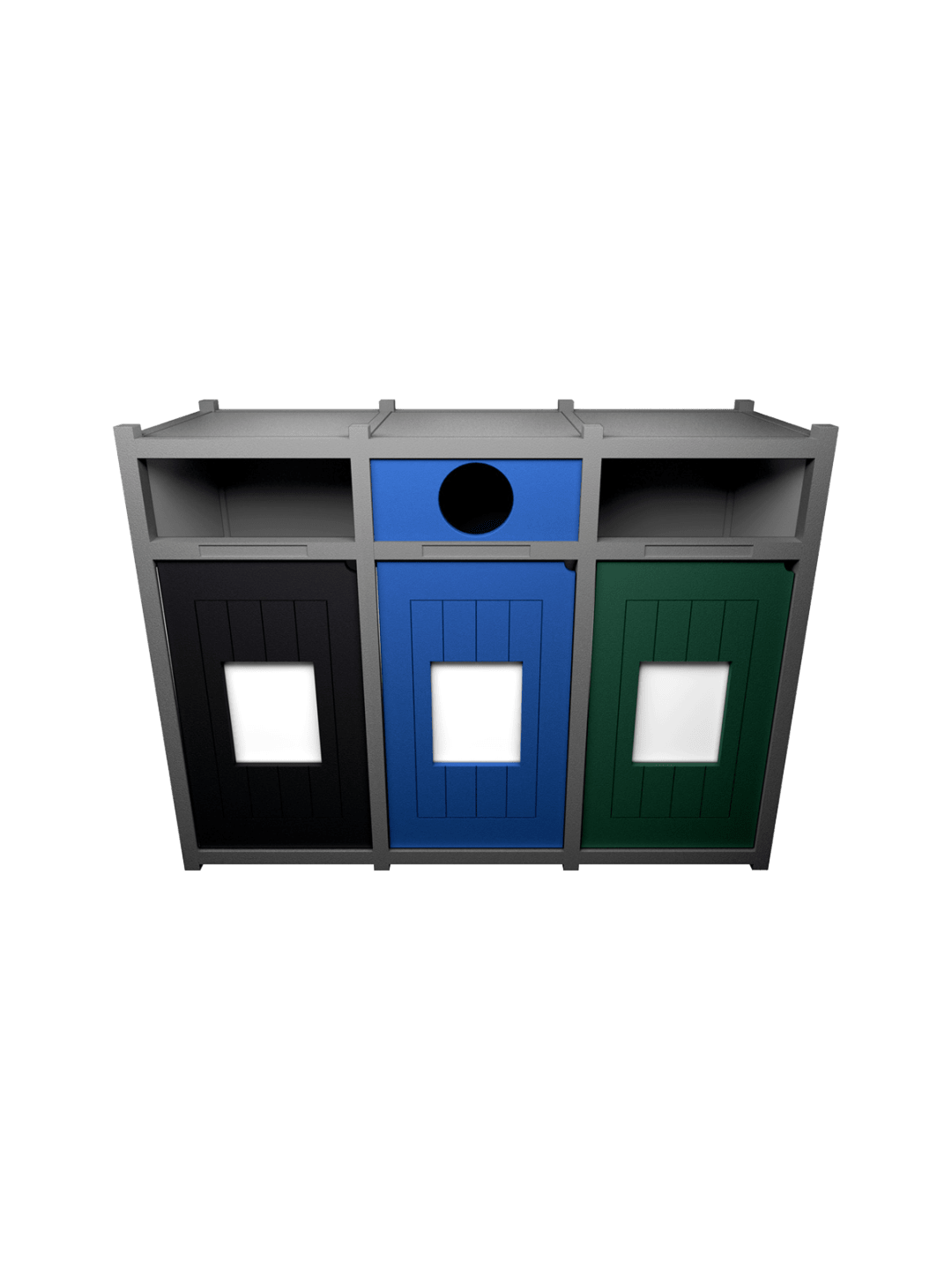  VISION - Triple - Unit - Full-Circle-Full - Grey-Black-Blue-Green