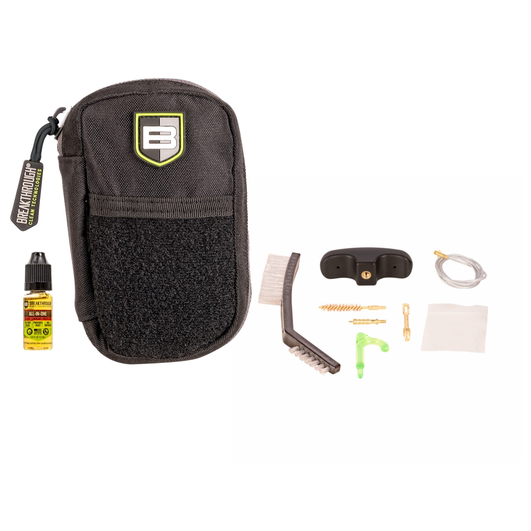BCT™ Badge Series Pull-Through Cleaning Kit w/ Molle Pouch, 9mm