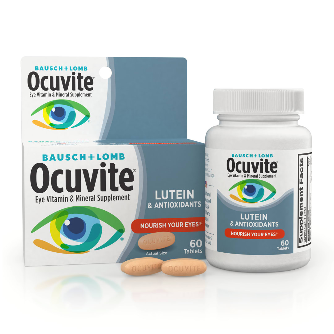 Ocuvite Lutein & Antioxidants Vitamin & Mineral Supplement 60 ct Tablets