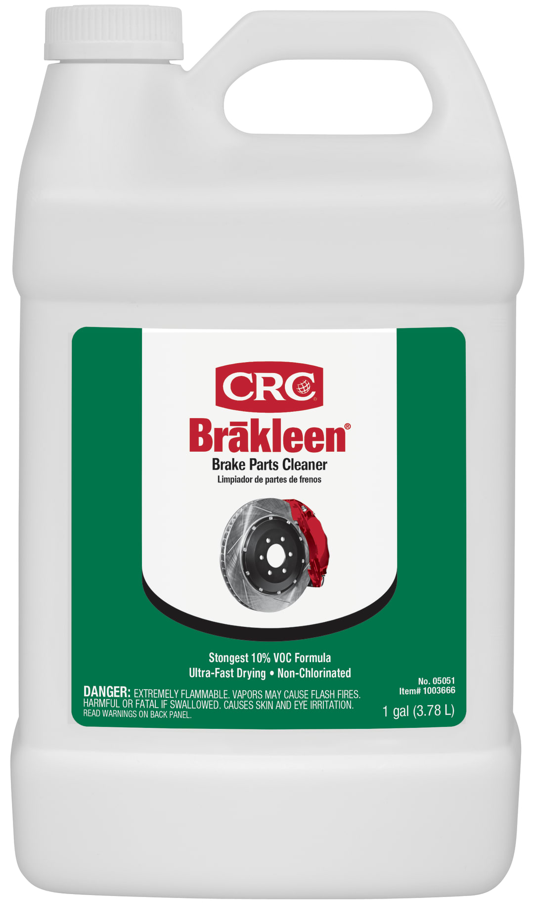 CRC Brakleen Brake Parts Cleaner Non-Chlor 50 State 1X1GL
