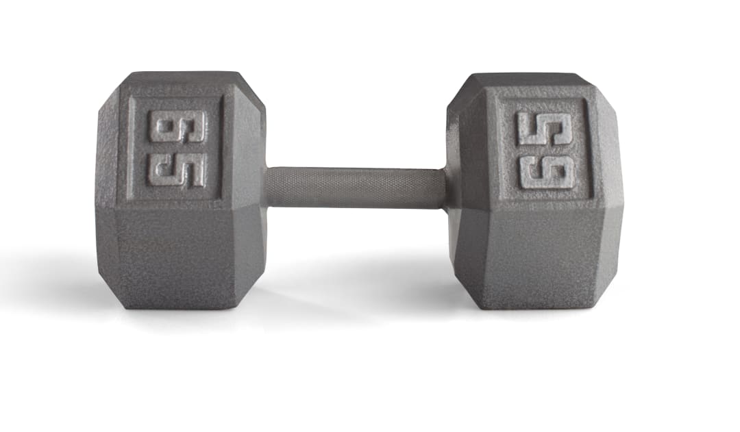 65 lb Cast Iron Hex Dumbbell