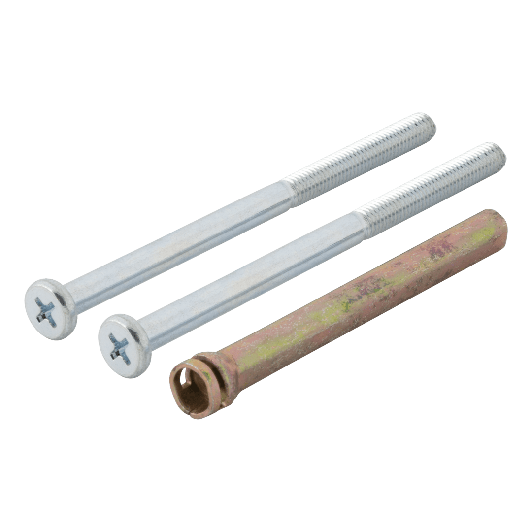 Deadbolt Single Cylinder Screw Pack for Thick Door in Polished Chrome or Satin Chrome Finish