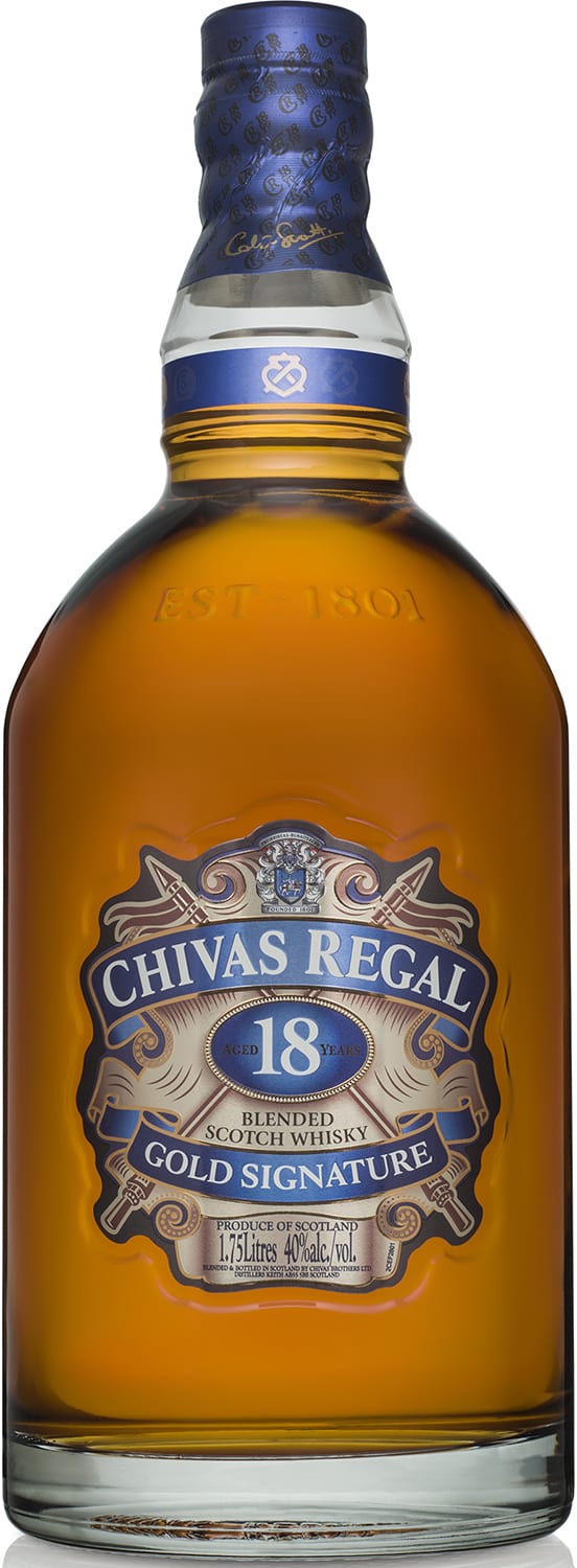 Chivas Regal 18 Year Old Blended Scotch Whisky, 1.75 L Bottle, 80 Proof