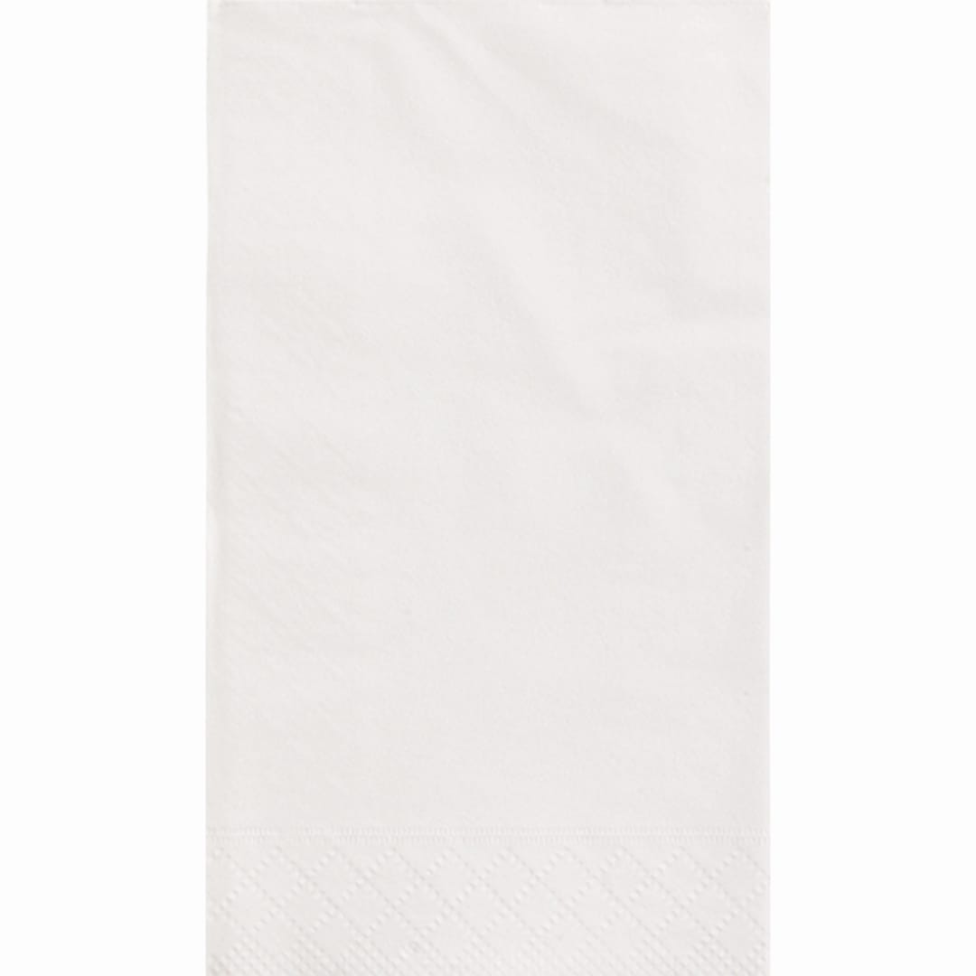 Bright White Solid Guest Towels, 20ct