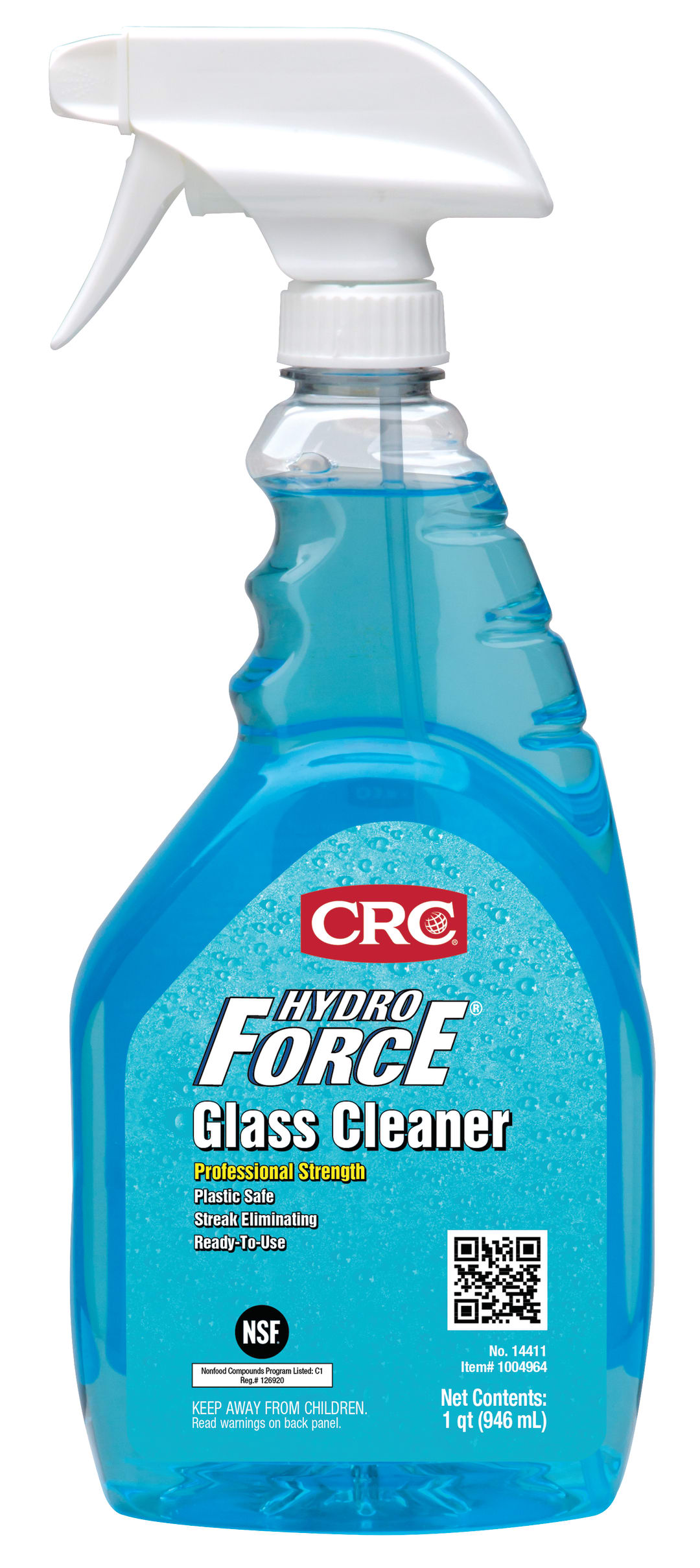 CRC HydroForce Glass Cleaner Professional Strength 1X32OZ