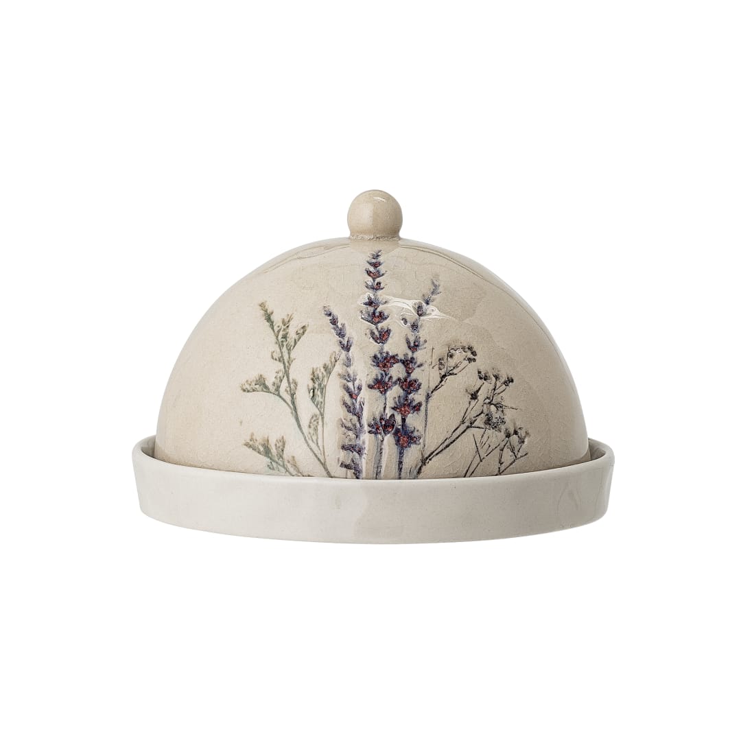 82050008 - Bea Butter Box, Nature, Stoneware STOCK: 300