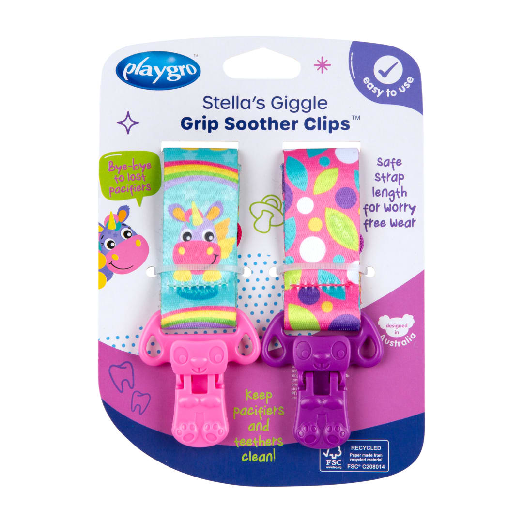 Stella's Giggle Grip Soother Clips