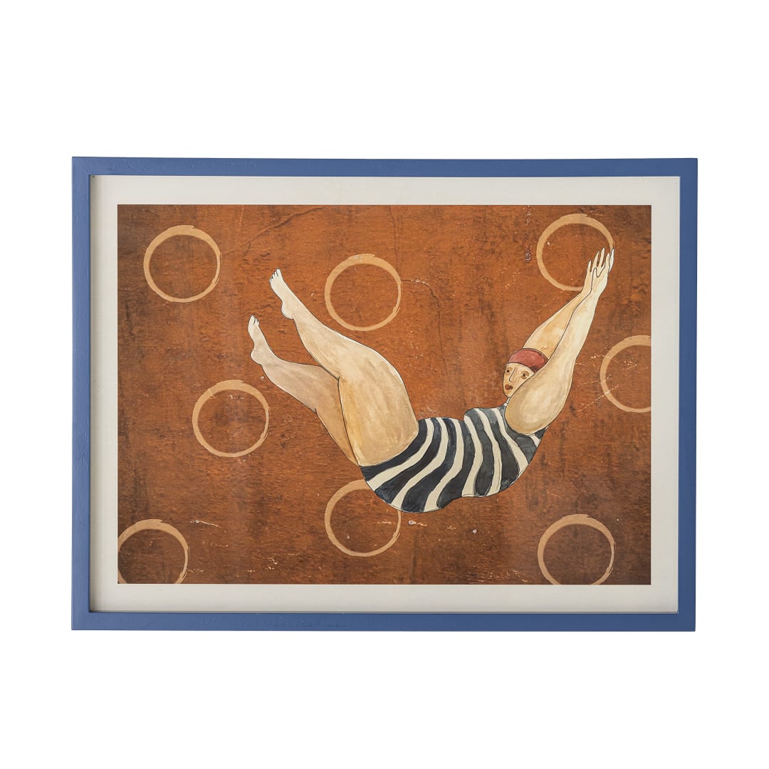 82063071 - Svela Illustration w/ Frame, Multi, Firwood STOCK: 2