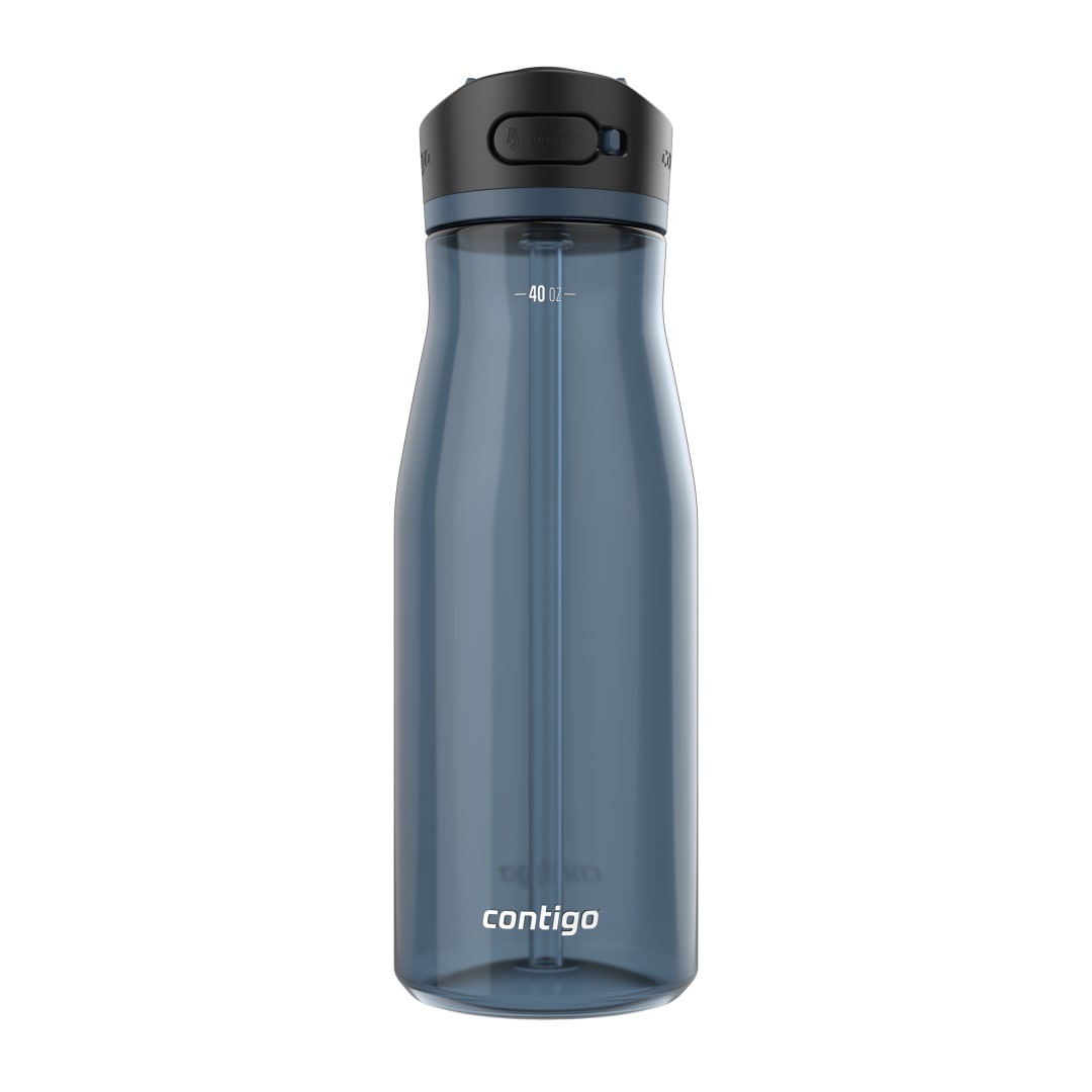 Contigo® Botella de Agua Ashland 2.0, con Tapa AUTOSPOUT®, a Prueba de Derrames, Plástico Libre de BPA, 40 oz, Azul Gloss
