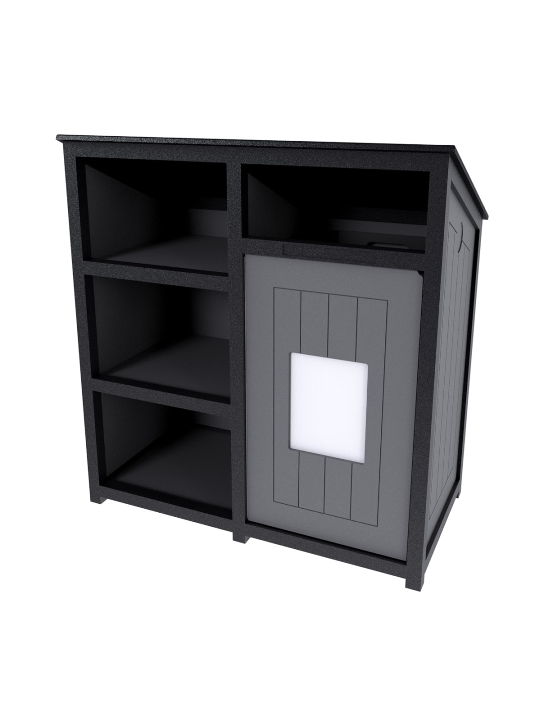  AURA - Single - Unit - Towel Valet - Full - Black-Grey