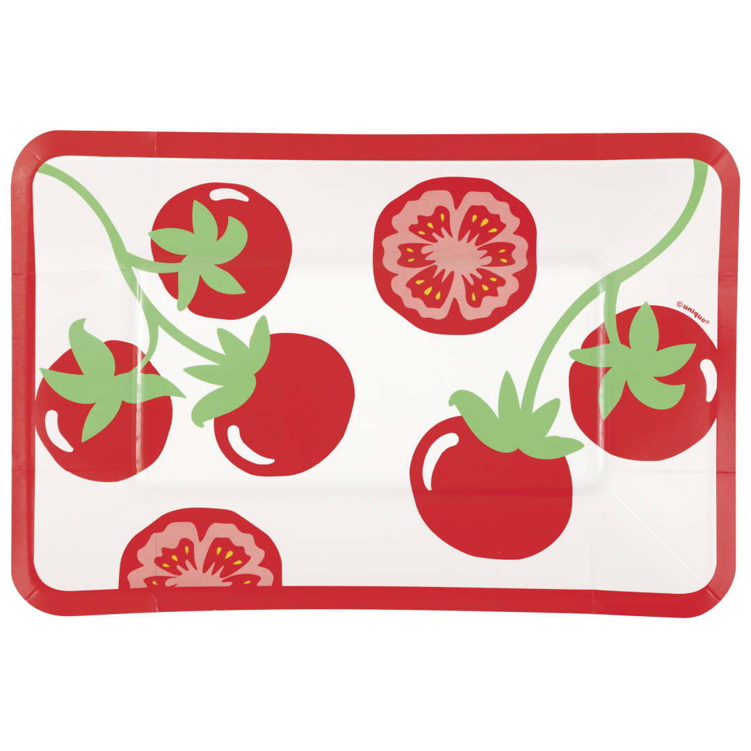 BBQ Party 9" x 6" Appetizer Plates, 8ct