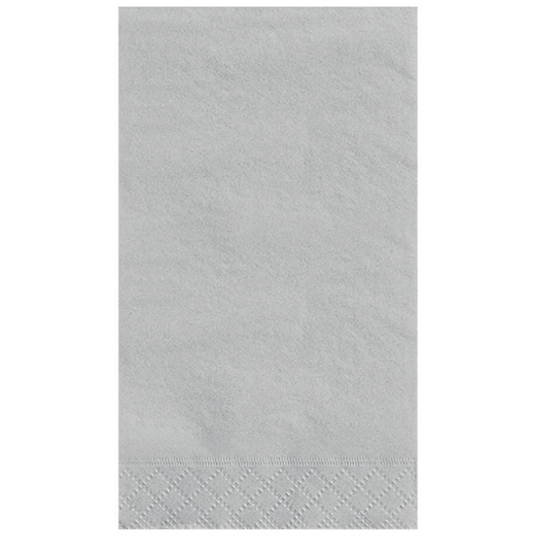 Silver Solid Guest Towels, 20ct