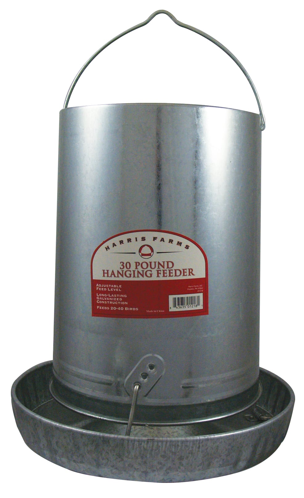 Manna Pro Harris Farms Galv Hanging Feeder, 30 lb